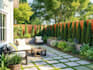 design your backyard, garden, terrace, realistic landscape