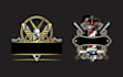 make a bold barbershop logo with creative typography