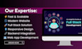 develop full stack platform, frontend backend solution, scalable website