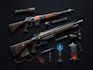 design creative concept art of weapons and items