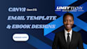 editable canva ebook, newsletter, canva template, canva email template,