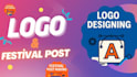 design logo and festival posts