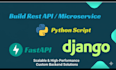 build secure django backend with rest apis