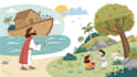 design faith based children book bible illustrations