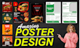 design amazing poster or flyer