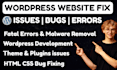 fix wordpress issues wordpress bug help woocommerce fix website elementor error
