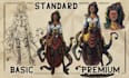 draw dnd character art, concept art