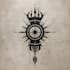 custom an abstract black tattoo design