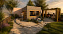 create realistic 3d landscape design for your garden, backyard and patio