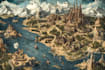 do  illustrate medieval fantasy and sci fi maps