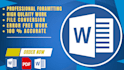 format word documents and design pdfs professionally