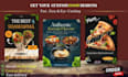 design modern restaurant and food flyers for social media