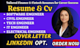 write ats engineering resume project, civil software engineer, cover letter CV