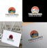 make creative mountain and  ocean logo design