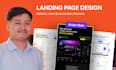 do figma landing page website uiux design, web mockup