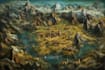 design cartoon map with custom locations or fantasy