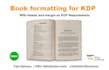 book formatting for kdp with bleeds and margin