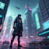 design anime character , cyberpunk character