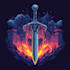 unique fantasy dungeon game logo title pack with