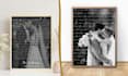 create wedding song lyrics, custom song lyrics print