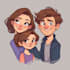design couple portrait illustration