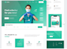 create a modern responsive website using HTML, CSS, and javascript