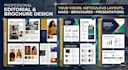 do pro editorial design, brochure, layout, or presentation