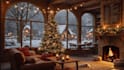 create cozy snowfall relaxation video