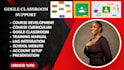 setup google classroom, course curriculum, lms website website kajabi