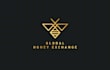 design high quality premium bee logo