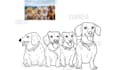 draw a pet realistic outline portrait and pet coloring pages