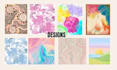 design aesthetic printable wall art and digital posters