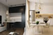 do architecture modern kitchen interior design and rendering