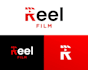 create an elegant and creative film logo with unique concept