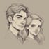 design a personalized couple portrait, perfect for gifts