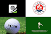 design a modern minimalist creative golf app icon or logo