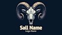 design outstanding ram skull head mascot logo with express delivery