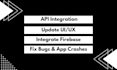 fix flutter app bugs, crashes or build full flutter mobile app