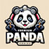 design premium panda mascot logo t shirt design