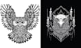 create retro eagle bird owl logo