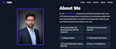create a professional and modern portfolio website