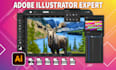 do anything in adobe illustrator, redraw image, logo,  vector art illustration