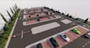 spacious public parking lot,environments and spaces, amusement park, underground
