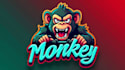 make different monkey gaming mascot logo  just in 12 hours