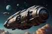 create a sci fi spaceship art