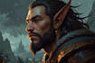 do a fantasy character art and character