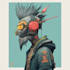 create a professional scifi character illustration