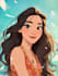 create a disney cartoon illustration
