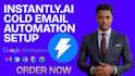 set up instantly ai smartlead ai dns record gsuite for cold email marketing
