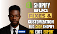fix shopify bugs errors theme liquid issues shopify expert website designer